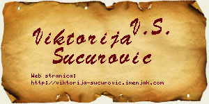 Viktorija Šućurović vizit kartica